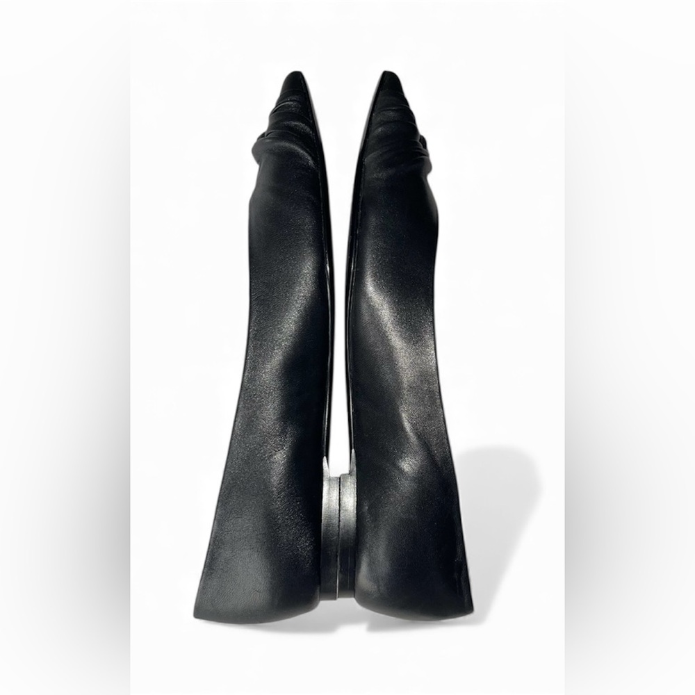 Maje Black Leather Flats - Picture 3 of 6